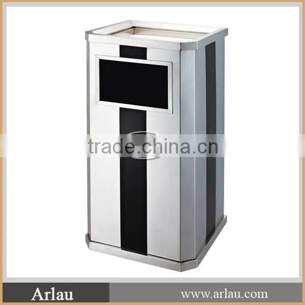 Simple Design Polished Stainless Steel Dustbin Type