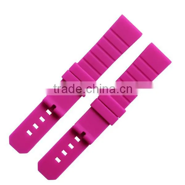 Soft 2 Pieces Custom Logo Rubber 20mm Watch Strap photo-2