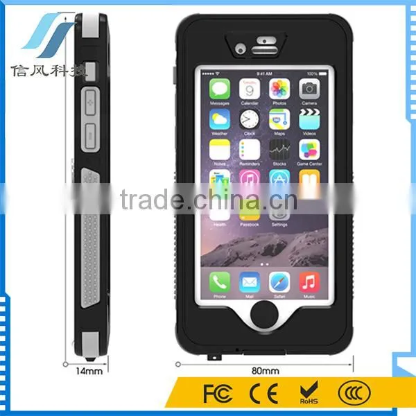 Shockproof Waterproof Case Cover for IPhone 6 6S Diving With Button And Holder Stand photo-3