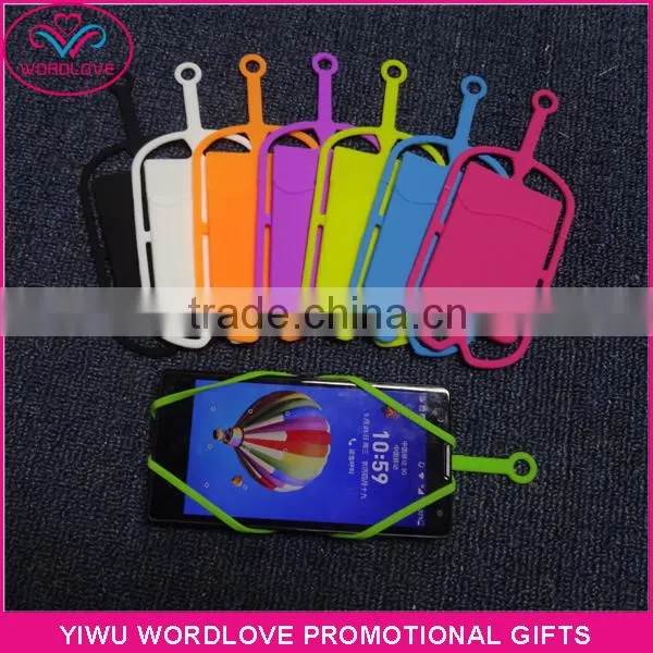 New Fashion Silicone Mobile Holder With Card Pocket Backside photo-6