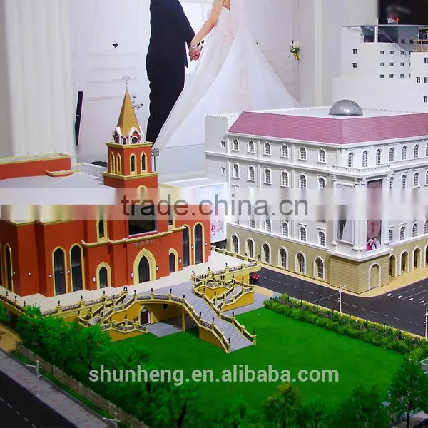 3D Miniature Architectural Models of Shanghai Wedding Centre by China Supplier photo-2