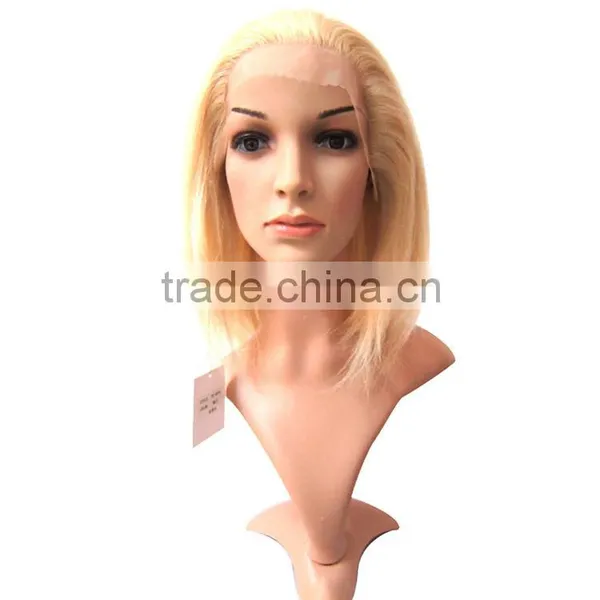 2015 Wholesale Cheap Price 100 Human Hair Braided Lace Frontal Wigs photo-5