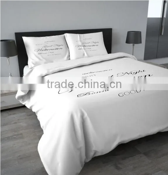 KING SIZE DUVET COVER SET (100% COTTON) - 4 PCS