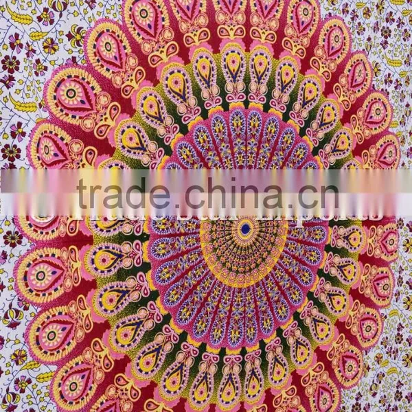 Gypsy Mandala Ethnic Boho Wall Hanging Hippie Cotton Tapestry photo-5