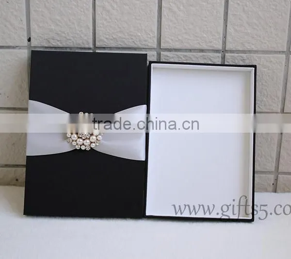 Black Wedding Invitation Boxes Wholesale photo-2