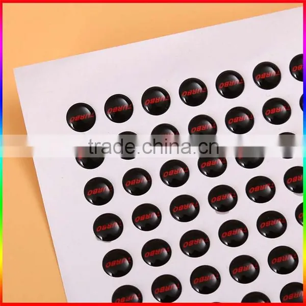Custom Round Dome Epoxy Adhesive Sticker Label photo-2