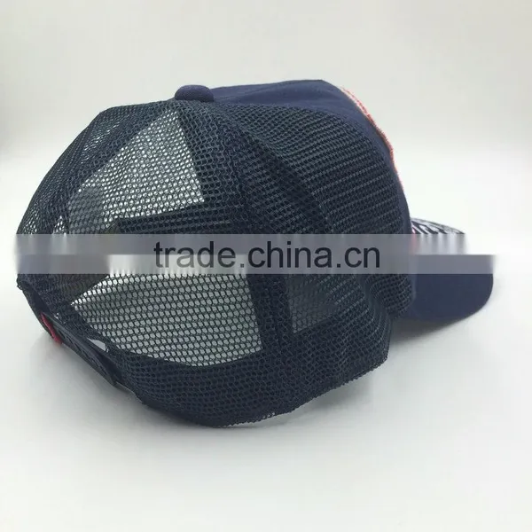 Customized Fashion Embroidery Patch Cotton Twill 5 Panel Trucker Mesh Cap photo-4
