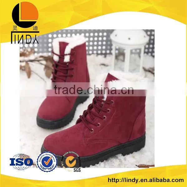 China Whosale Suede Leather Snow Boot