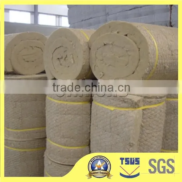 Construction Material Heat Insulated Rockwool Blanket/ Roll / Felt / Tape Lowes With Wire Mesh photo-3