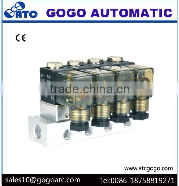 Aluminum Air Miniature 3 Way Solenoid Valve 24v photo-3