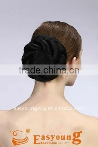 Fake Chignon Hair, Large Wedding Synthetic Hair Bun photo-2