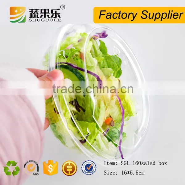 Food Use and Plastic PET Material Take Away Salad Box Fruit Bowl With Lid photo-2