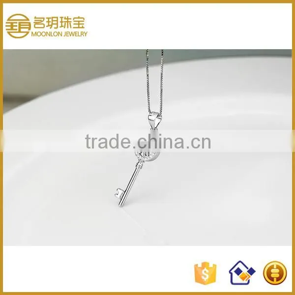 Fine Silver Jewellery Pendants Necklaces, Zirconia Pendant Jewelry for Women photo-3