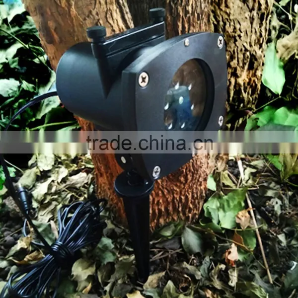 Waterproof Replacement Projector Lamp 12 Colorful Patterns 4 LED Removable Night Light With Timing Function for Festivals Party