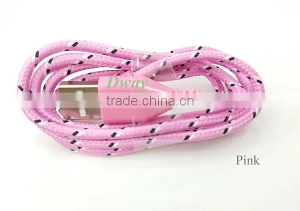 2016 High Quality Factory Price Braided Cable for IPhone 6 6s Charging Data Cable USB Cable photo-5