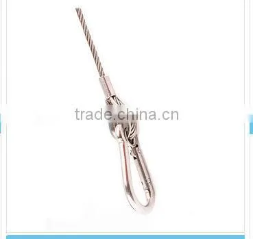 7*7 / 1*19 Galvanized Single Leg Eye and Eye Wire Rope Sling