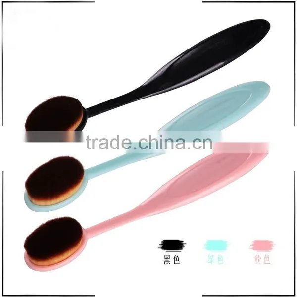 Oval Makeup 90 Degree Bend Brush Cosmetic Foundation Cream Face Powder Blush Makeup Tool Toothbrush Curve photo-4