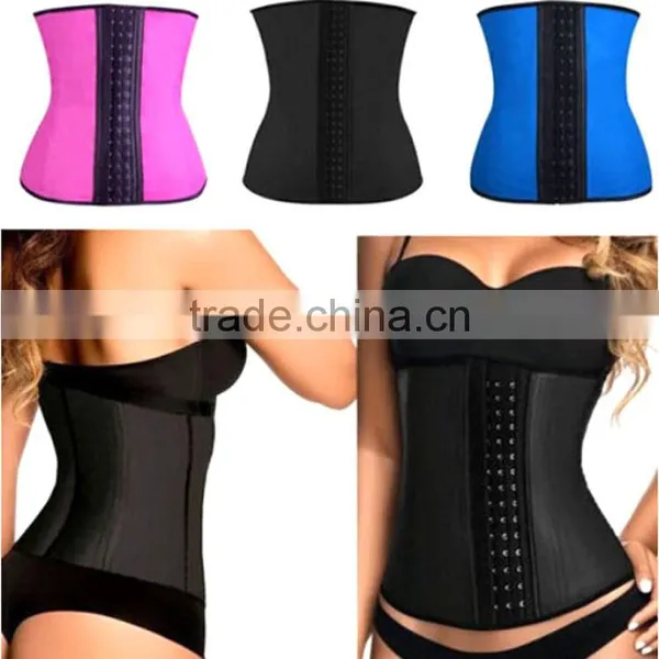 Adjustable Steel Boned Rubber Body Slimming Sculpting Clothes Waist Abdomen Latex Corset photo-2