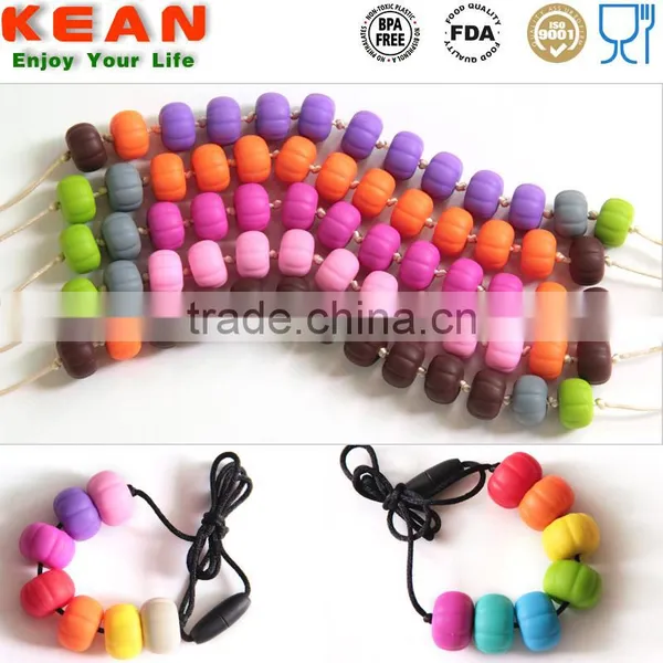 Navajo White DimGray Use Necklaces Have a Breakaway Clasp Silicone Bead Teething photo-4