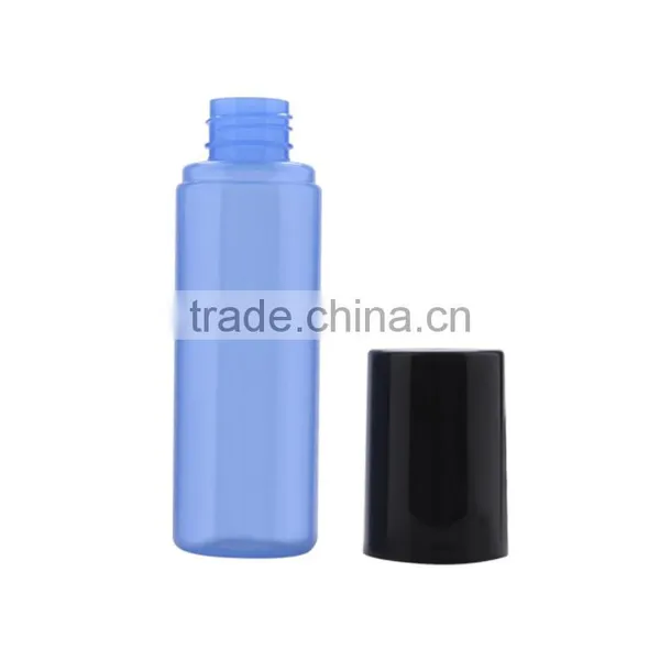 Hot Sale Empty PET 100ml Bottle, Blue Empty Cosmetic Bottles photo-2