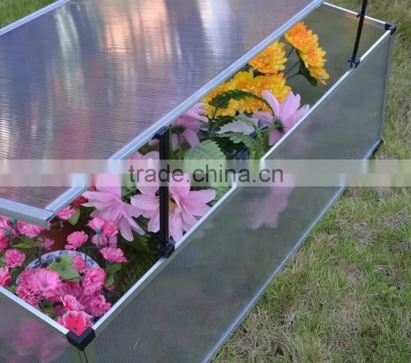 No Tool Installation Low Cost 4mm Polycarbonate Mini Cold Frame Greenhouse for Home and Garden photo-5