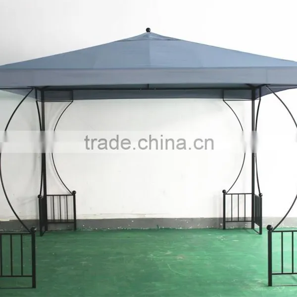 3x3m Polyester Ornamental Garden Iron Gazebo photo-3