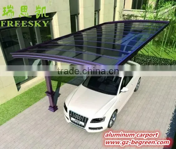White Metal Frame Canopy Car Porch With Polycarbonate Sheet,car Wash Shelter,portable Garage Carport photo-3