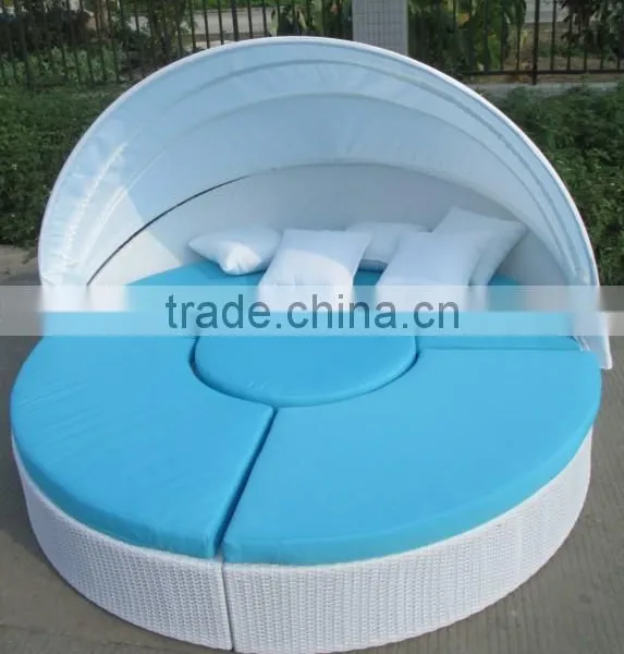 New Style Reclineing Sectional Bed Ourdoor Rattan Sunbed Furniture CF699L photo-4