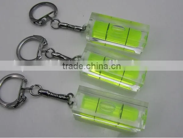 Fashion Mini Acrylic Keyring Key Fob Key Buckle Keyholder Level Key Chain photo-3