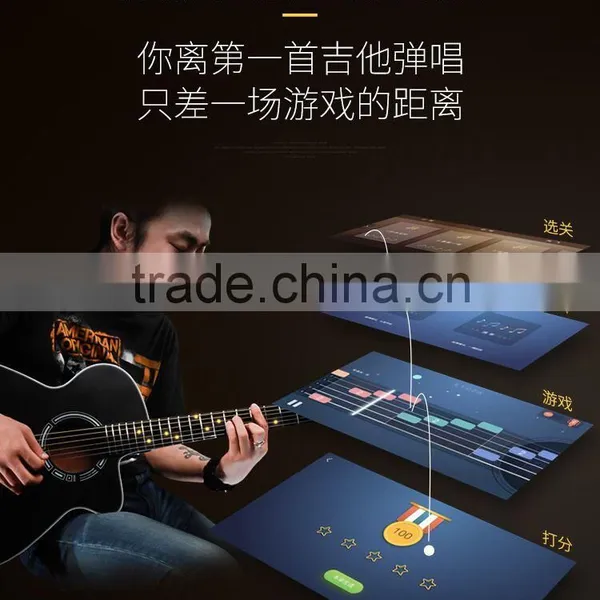 High Quality Smart Guitar For Beginner, Educational Teaching Guitar With Flashlight Mobile APP Game Instrument Fun Guitar photo-4