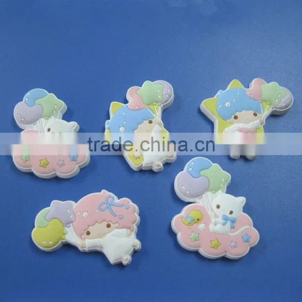 Cartoon Boy and Girl Mini Fridge Magnets, Cat Animal Fridge Stickers