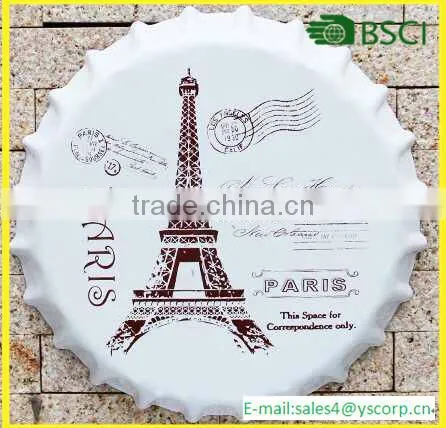 YS91552 New Vintage Designs Most Popular Metal Beer Cap Design Metal Sign Tin Sign for Resturant Bar Decor photo-3