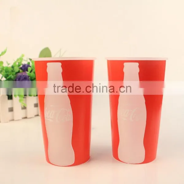 Personalized Design PP Plastic Cup 500ml for Promotional photo-2