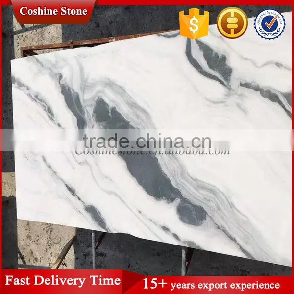 2017 New Surface China White Black Panda Marble Tile photo-2