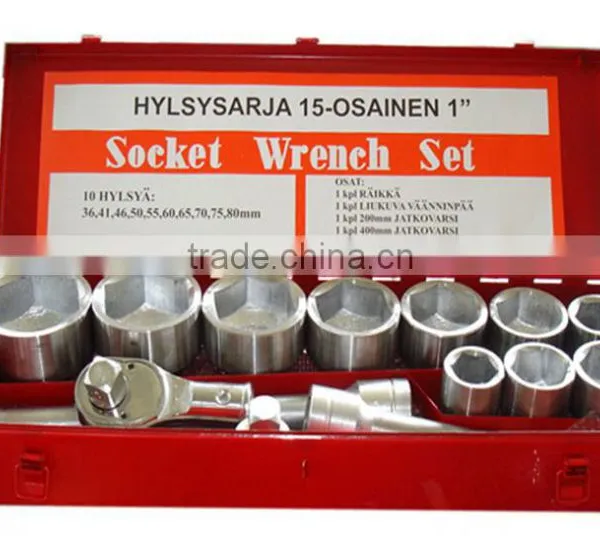 Y03073 15PC 1"DR 36-80mm Impact Box Socket Set photo-2