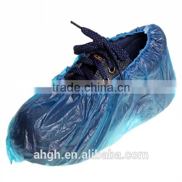 Medical Disposable Waterproof Anti Skid PE Shoe Cover,Nonwoven Fabric of Disposable CPE Shoe Cover for Hospital or Clinic photo-4