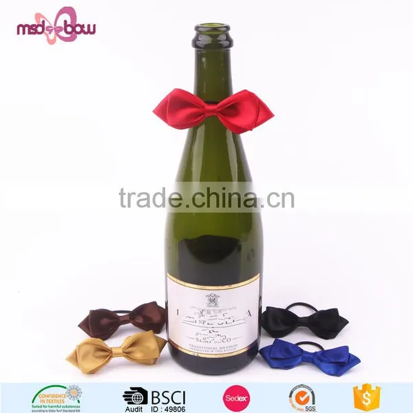 Wholesale Decorative Wine Bottle Bow Tie With Elastic Loop photo-4