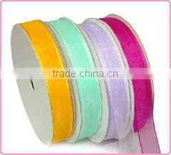 Beautiful Double Sheer Ribbons Silk Organza Ribbon photo-2