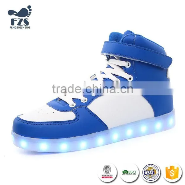 HFR-TS346-8 Factory Price Low MOQ Lovers Blue Sneaker Led Shoes Display photo-2