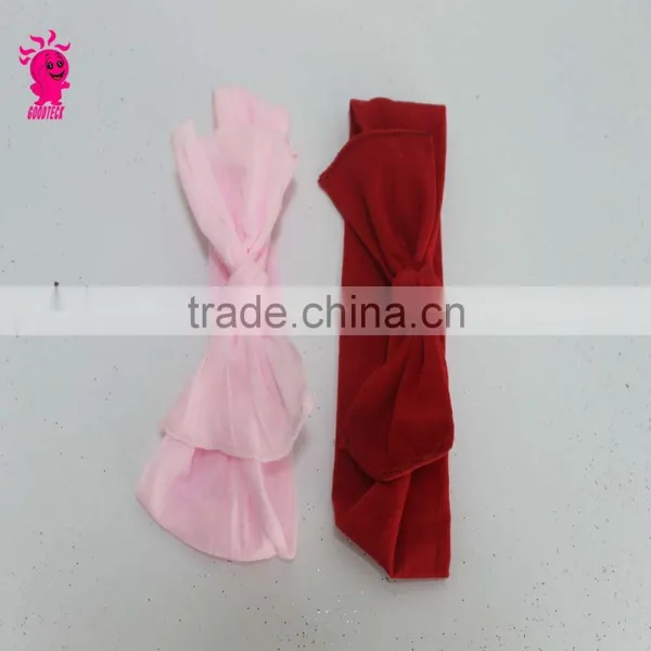 New Baby Girls Toddler Stretch Ear Turban Knot Hairband Rabbit Bow Headbands Headwear Accessories photo-2