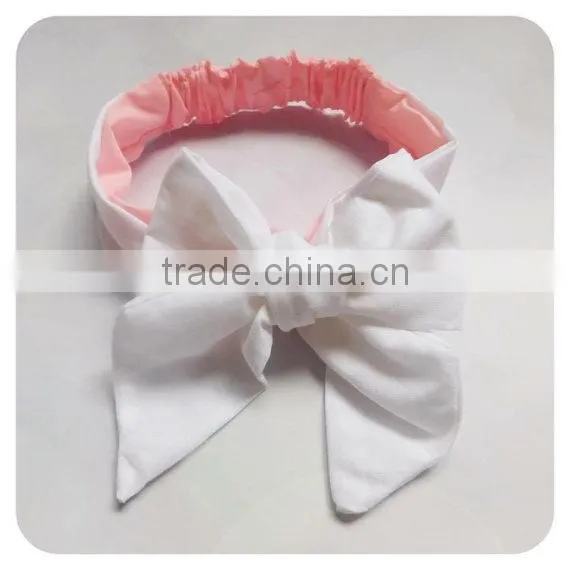 2017 New Fashion Cotton Knot Messy Bow Baby Girls Headband photo-4