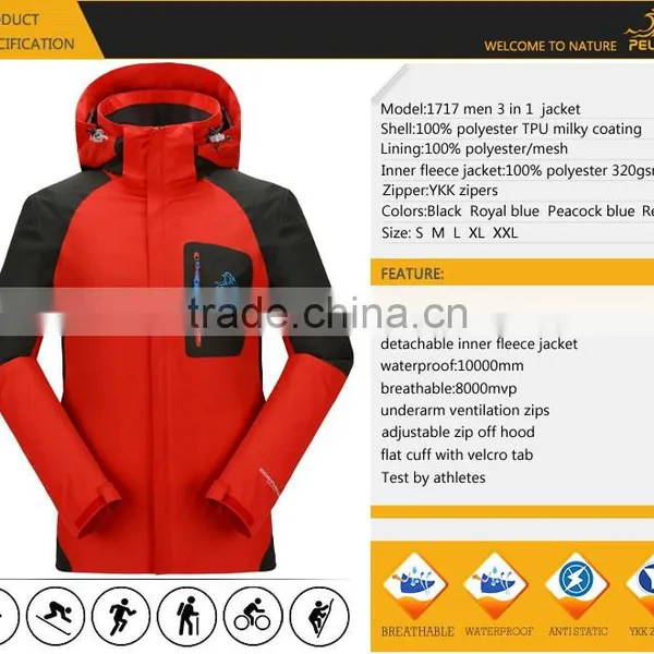 High Quality Waterproof Polyester Custom Winter Man Outdoor Jacket photo-6