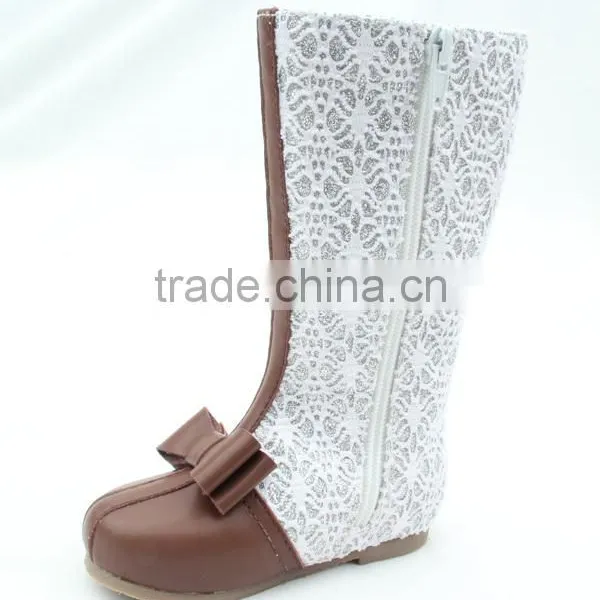 Cute Warm Leather Baby Boots Bow Style Child Boots Shoes Girls Kids Winter Boots photo-6