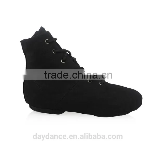 Lace Up Red Ankle Boots Jazz Shoes Canvas Cotton Indoor Dance Shoes Wholesale photo-5