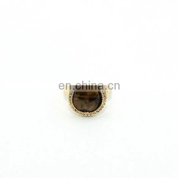 Round Cabochon Sodalite Gemstone Rings Gift Ring photo-2