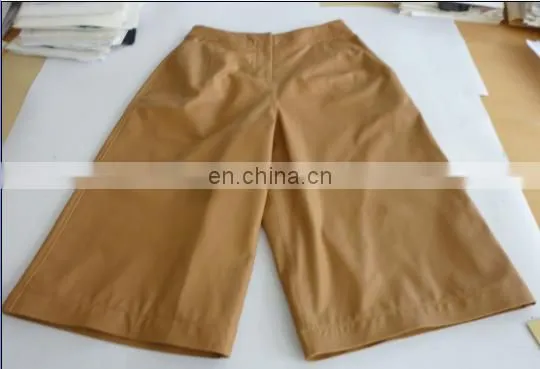 Ladies Loose Short Sheep Leather Pants photo-3