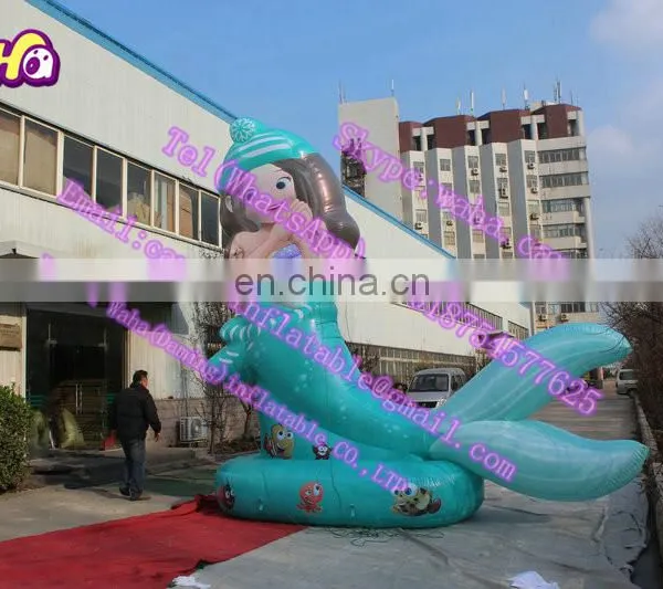 5m High New Design Inflatable Mermaid for Outdoor Event Decoration C-079 photo-4