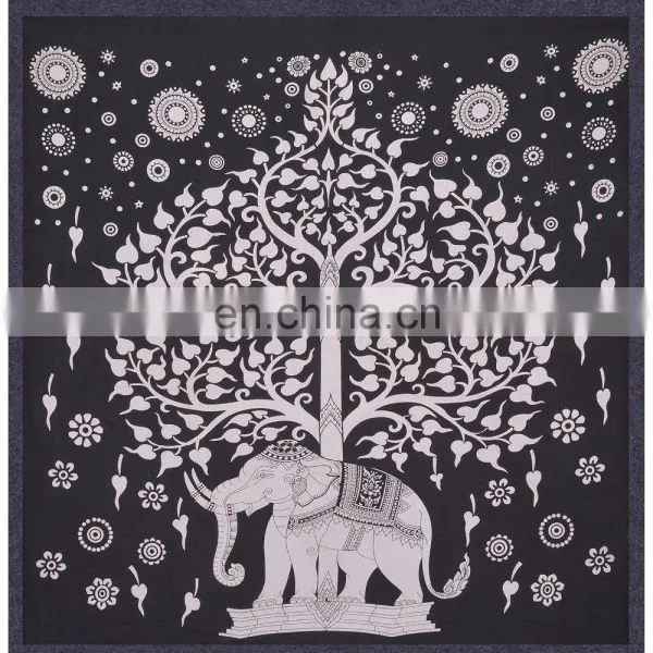 Good Luck Elephant Indian Decorative Tapestry
