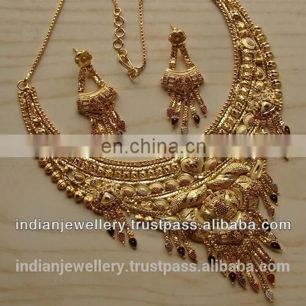 Goldplated Necklace Jewelry Set Manufacturer, Gold-plated Necklace Fashion Jewellery Sets Exporter photo-5