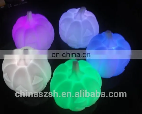 Plastic LED Glowing Flashing Pumpkin Lights for Halloween photo-5